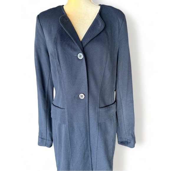 NWOT CAbi Lido Navy Blue Button Front Jacket Size Medium - Picture 6 of 9